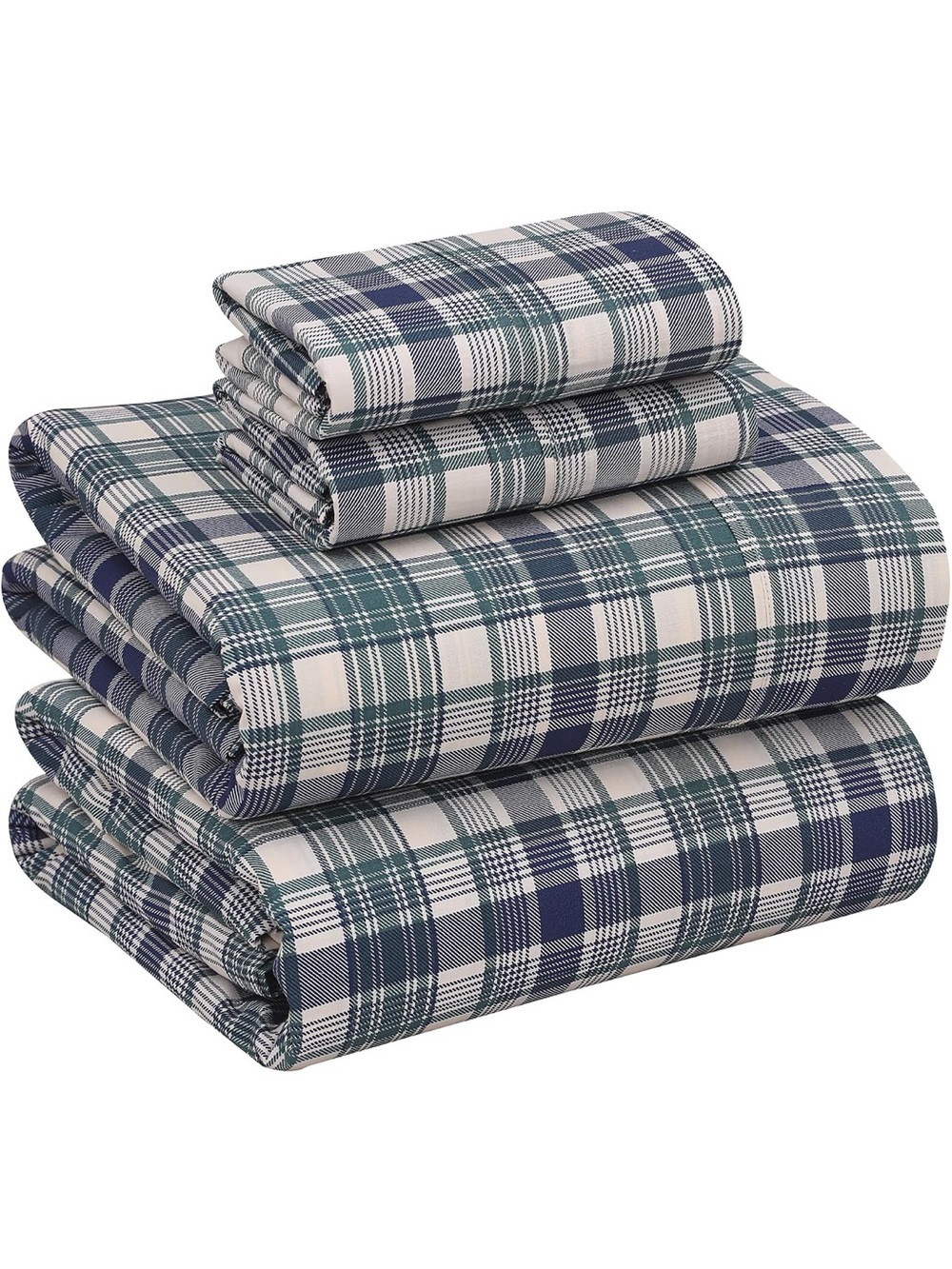 Cotton plaid sheets